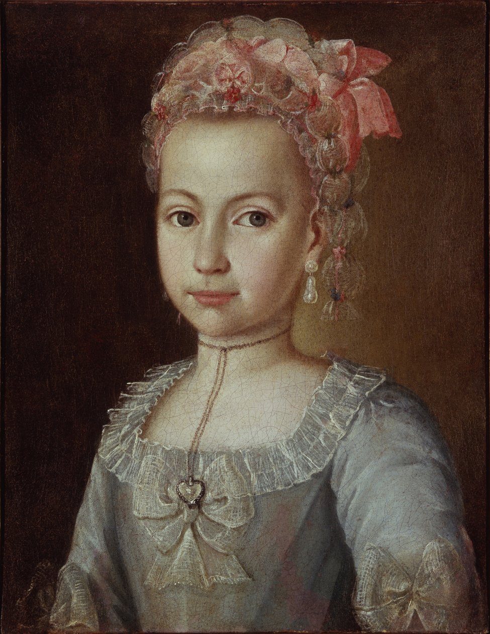 Porträtt av Anna Lermontova, 1776 av Grigory Ostrovsky