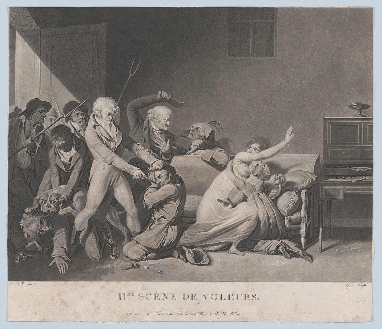 Andra tjuvscenen, ca. 1805. av Gror