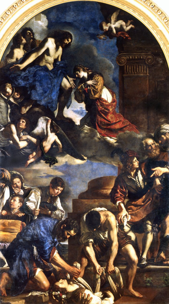Sankt Petronillas död, 1621-22 av Giovanni Francesco Barbieri