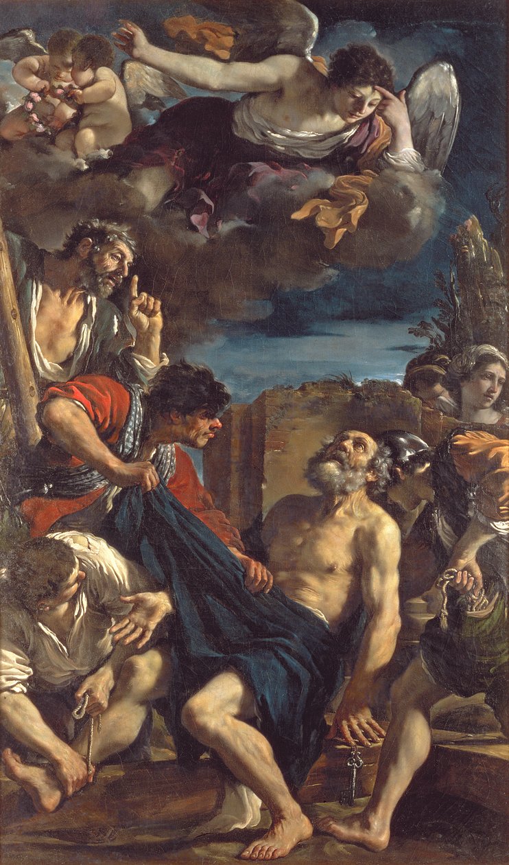 Peters martyrskap av Giovanni Francesco Barbieri