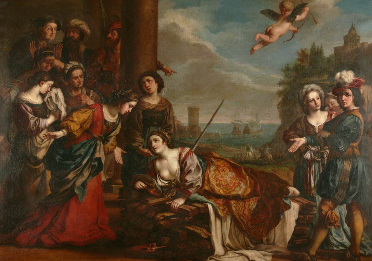 Didos död av Guercino (1591 1666) (after)