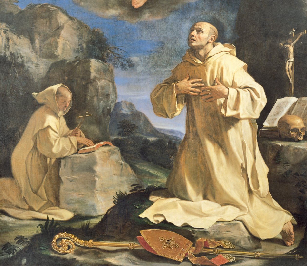 Visionen av St Bruno av Guercino