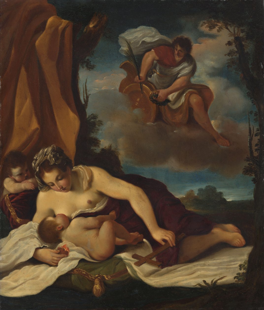Caritas av Guercino (copy after)