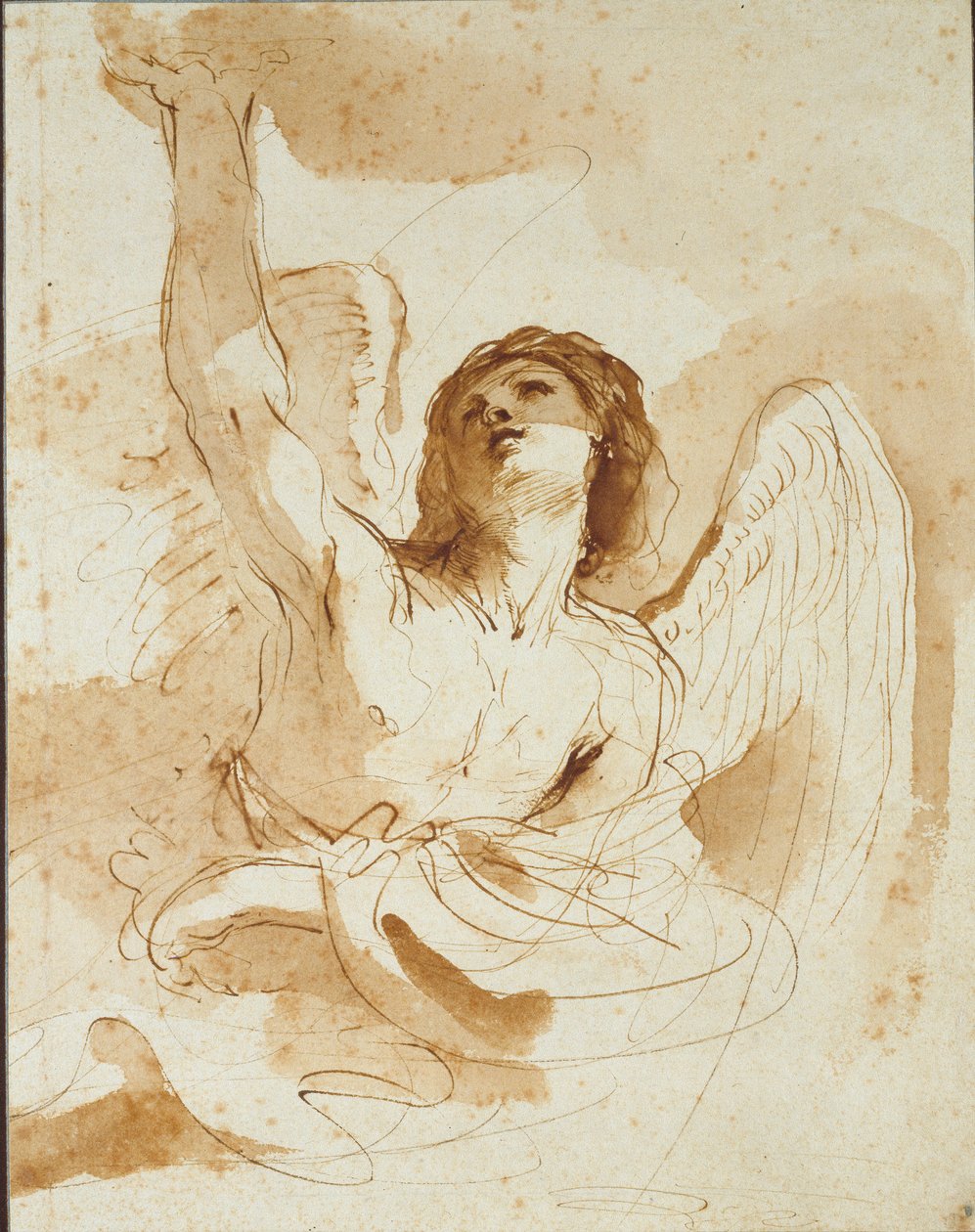 En ängel, tidigt 1600-tal av Guercino