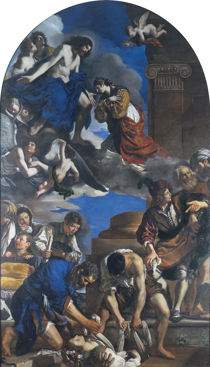 Begravning av den heliga Petronilla av Guercino
