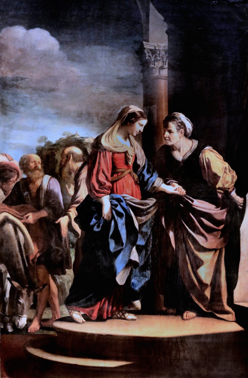 Guercino - Besöket. Besökaren, 1632 av Guercino