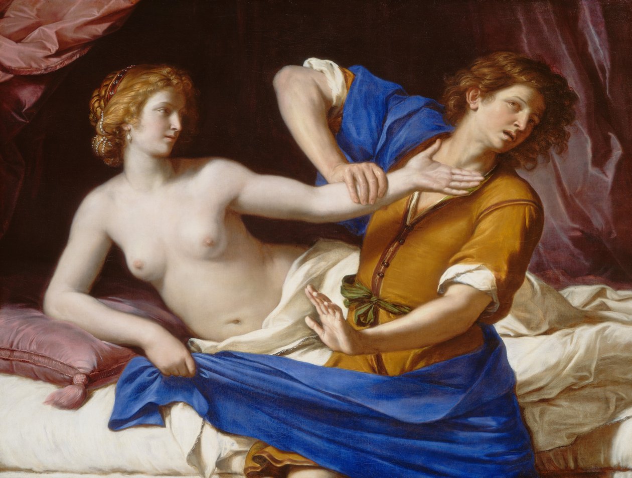 Josef och Potifars hustru, 1649. av Guercino