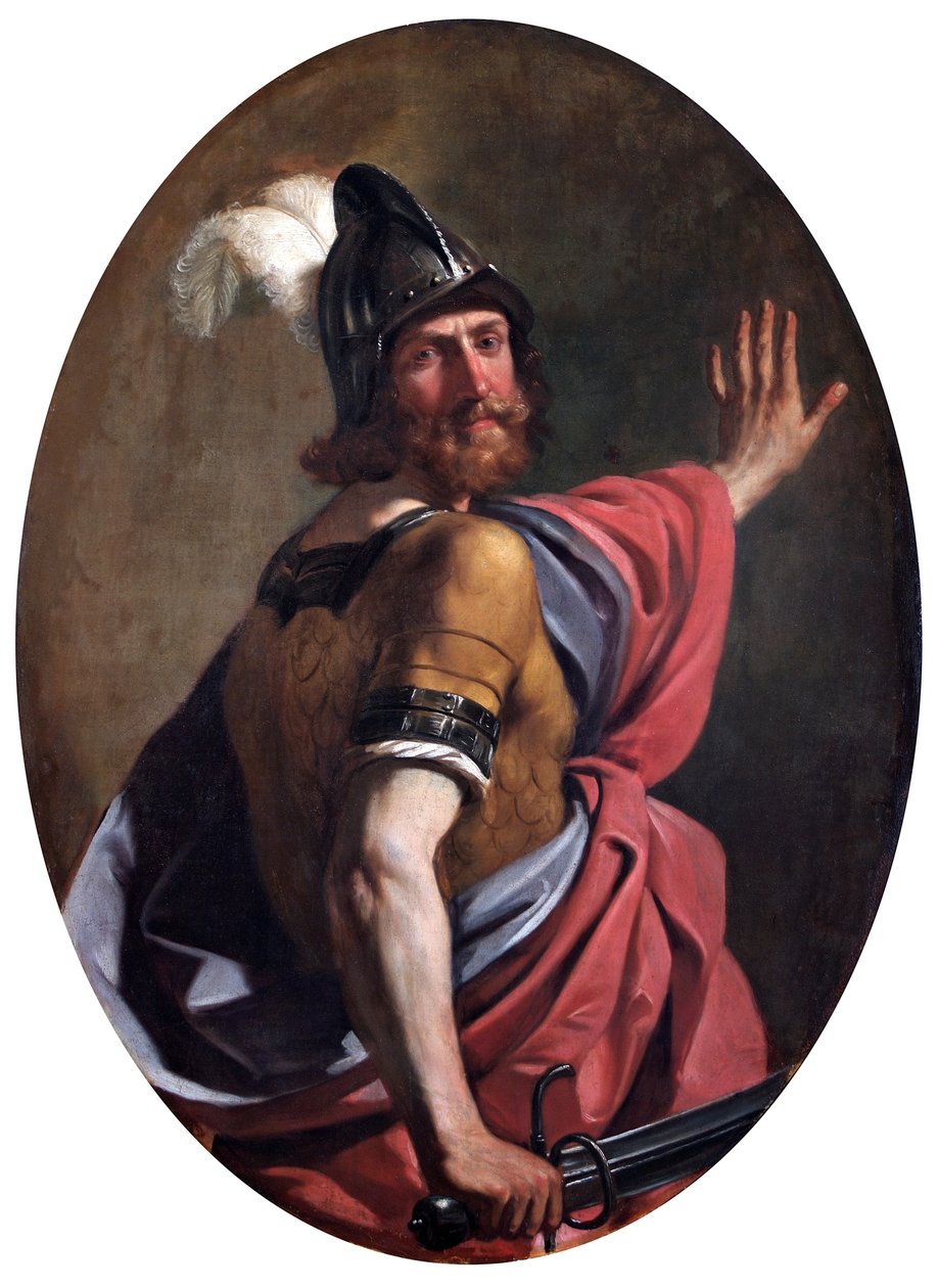 "Mars som en krigare", 1630 av Guercino