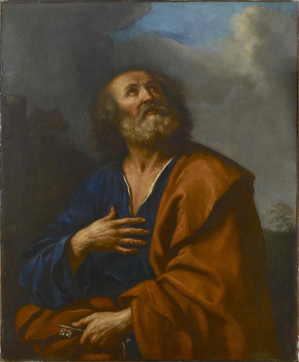 aposteln Petrus. av Guercino