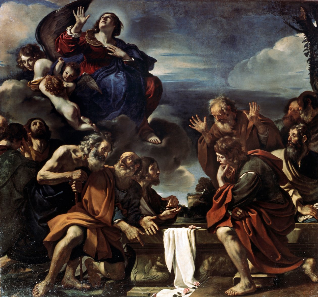Jungfru Marias antagande, 1623. av Guercino