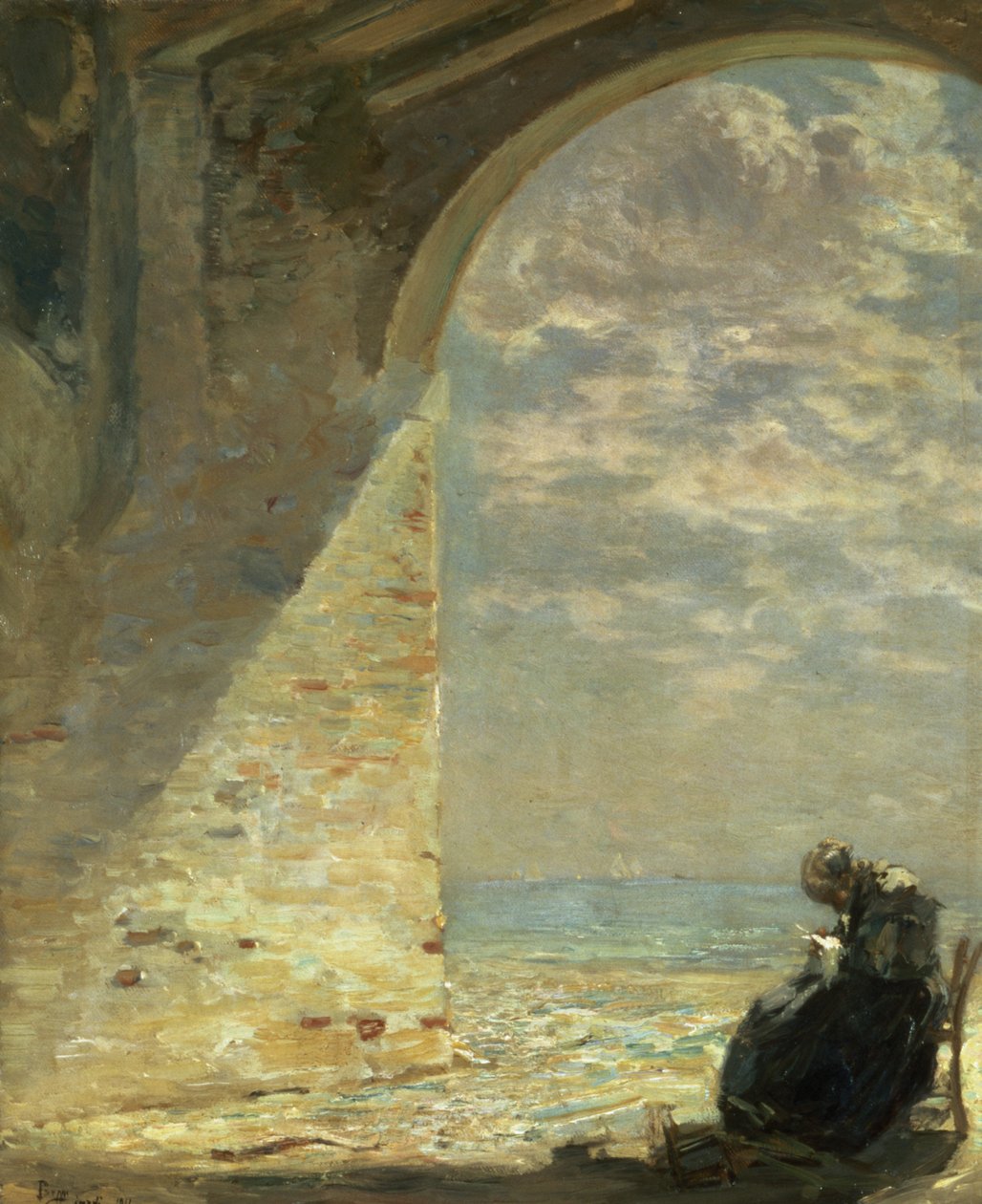 At The Gateway, 1911 av Guglielmo Ciardi