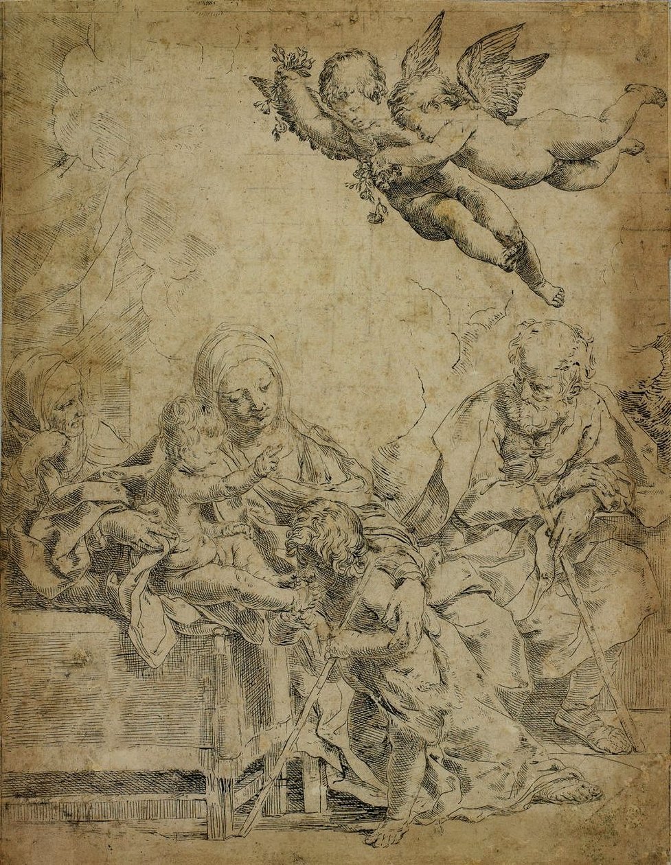 Holy Family av Guido Reni