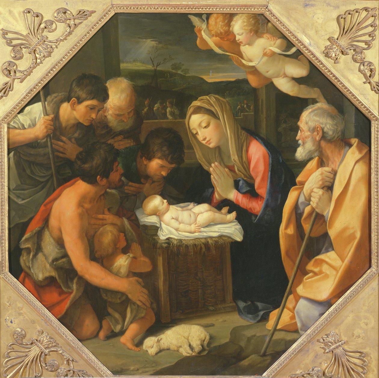 Herdarnas tillbedjan, c.1640-42 av Guido Reni