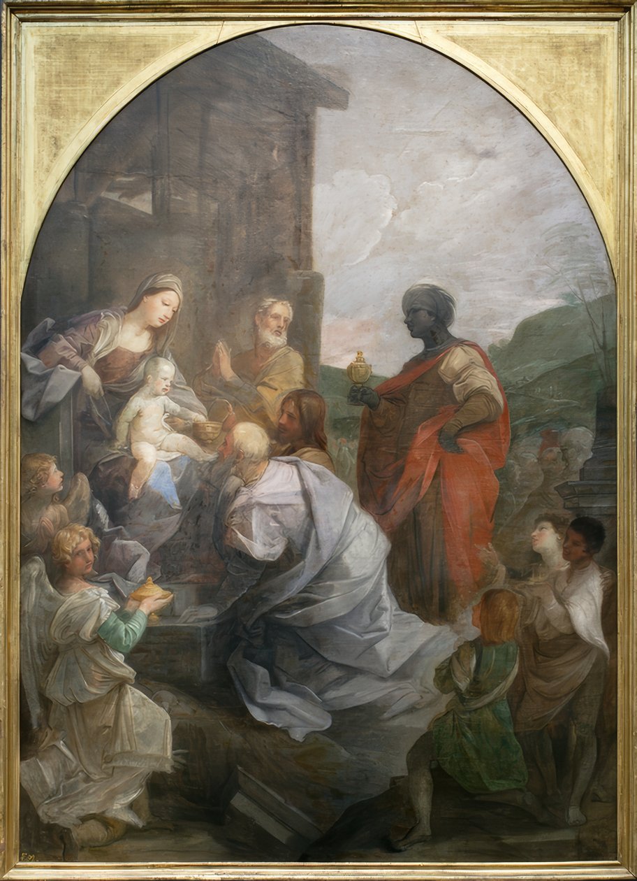 Tillbedjan av de tre vise männen av Guido Reni
