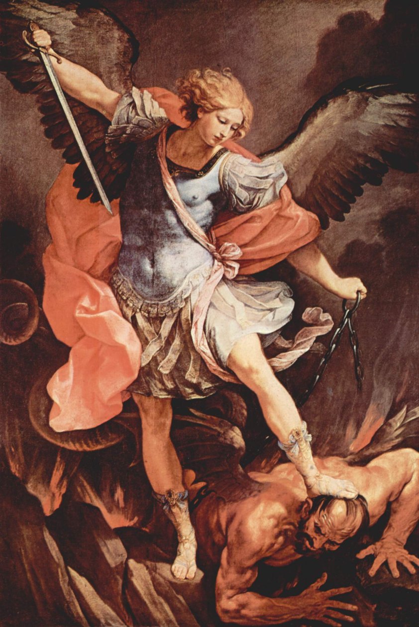 Ärkeängeln Mikael besegrar Satan av Guido Reni