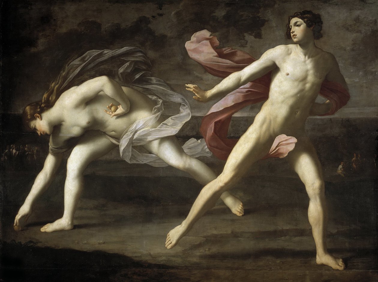 Atalanta och Hippomenes, 1618-1619. av Guido Reni