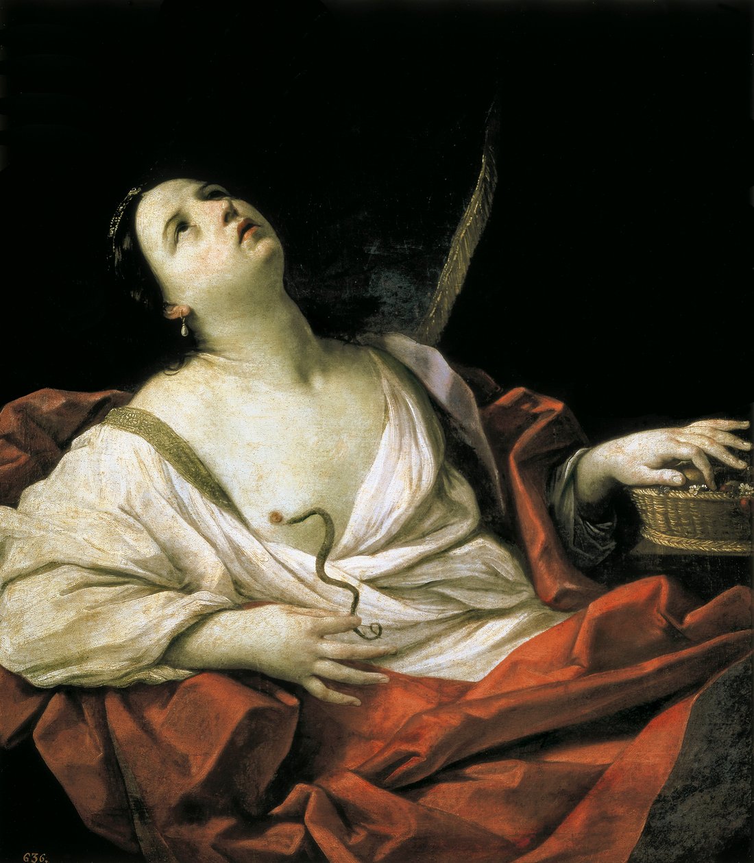 "Cleopatra" c. 1635 (olja på duk) av Guido Reni