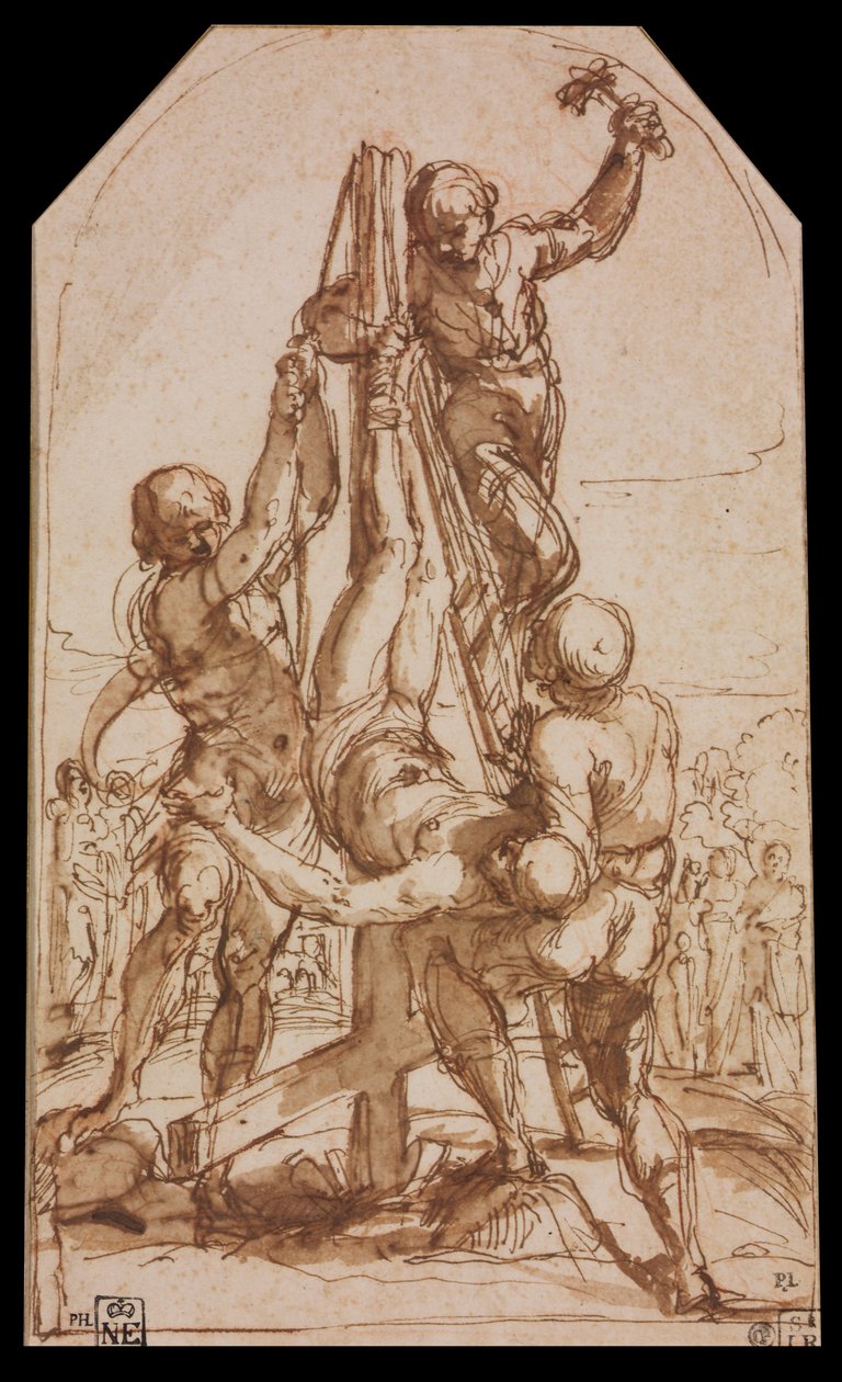 Sankt Petrus korsfästelse av Guido Reni