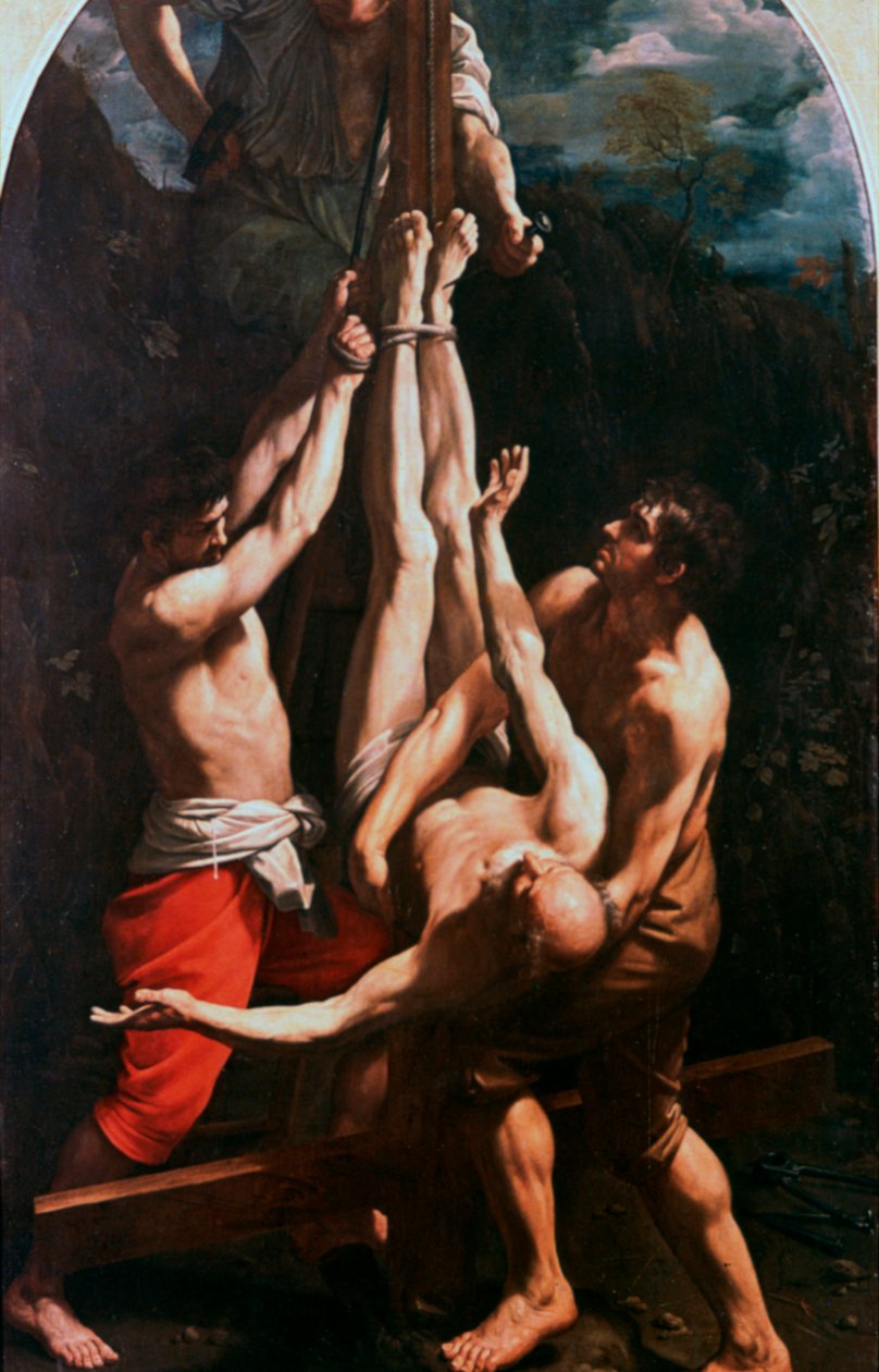 S:t Peters korsfästelse, c1600-1642 av Guido Reni
