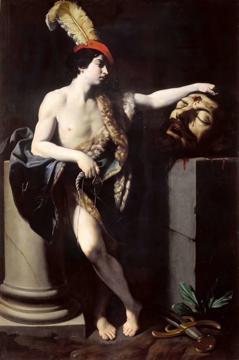 David med huvudet av Goliat, 1605-1606. av Guido Reni