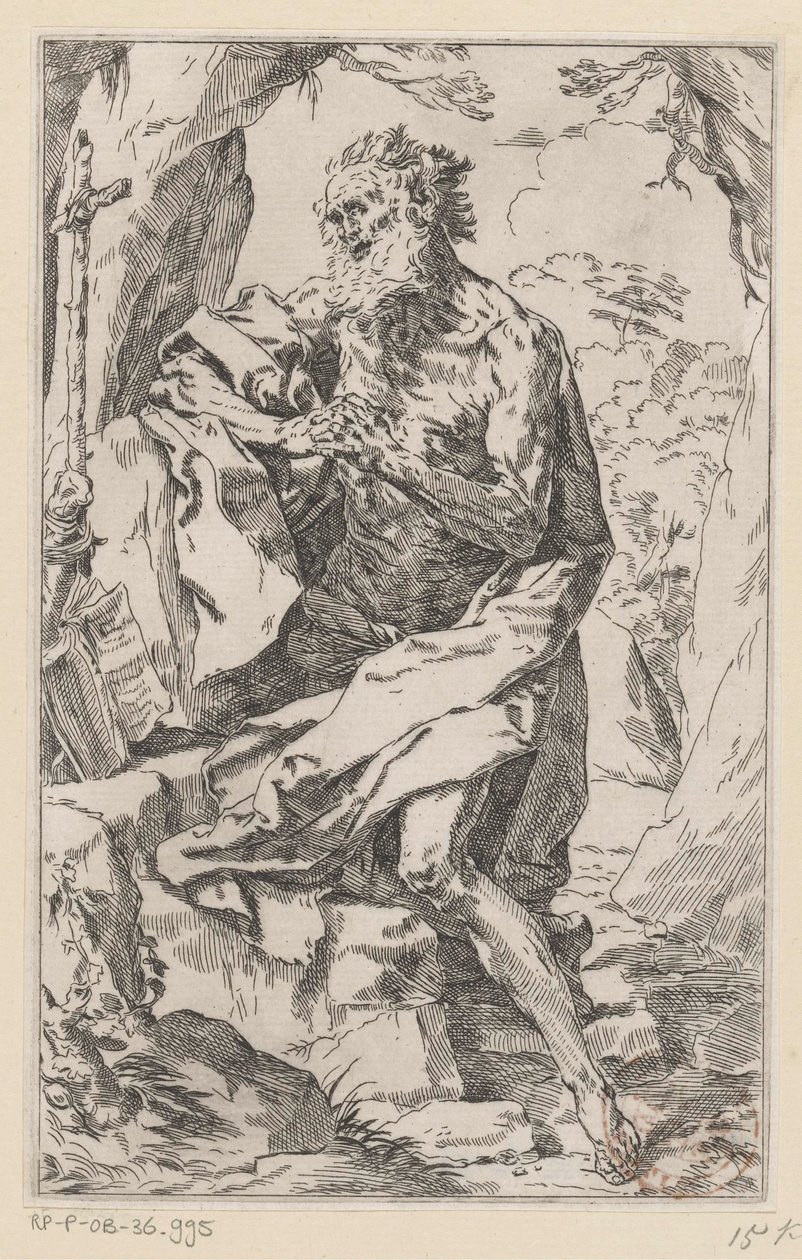 Saint Hieronymus i vildmarken av Guido Reni