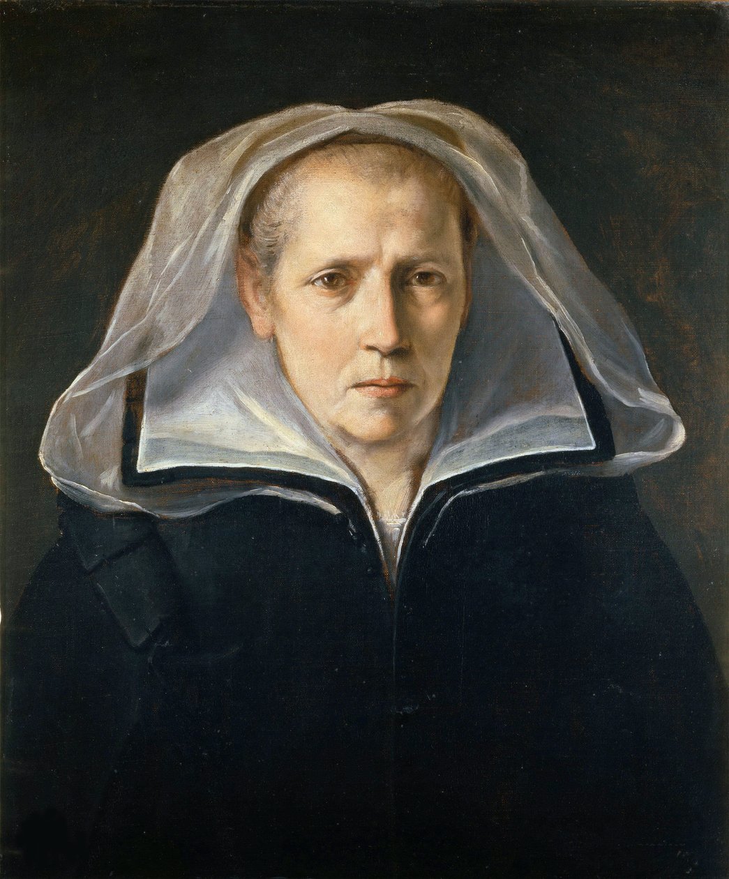 Porträtt av konstnärens mor, ca. 1612. av Guido Reni