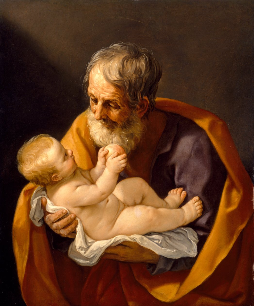 St. Joseph och Kristusbarnet, 1634-40 av Guido Reni
