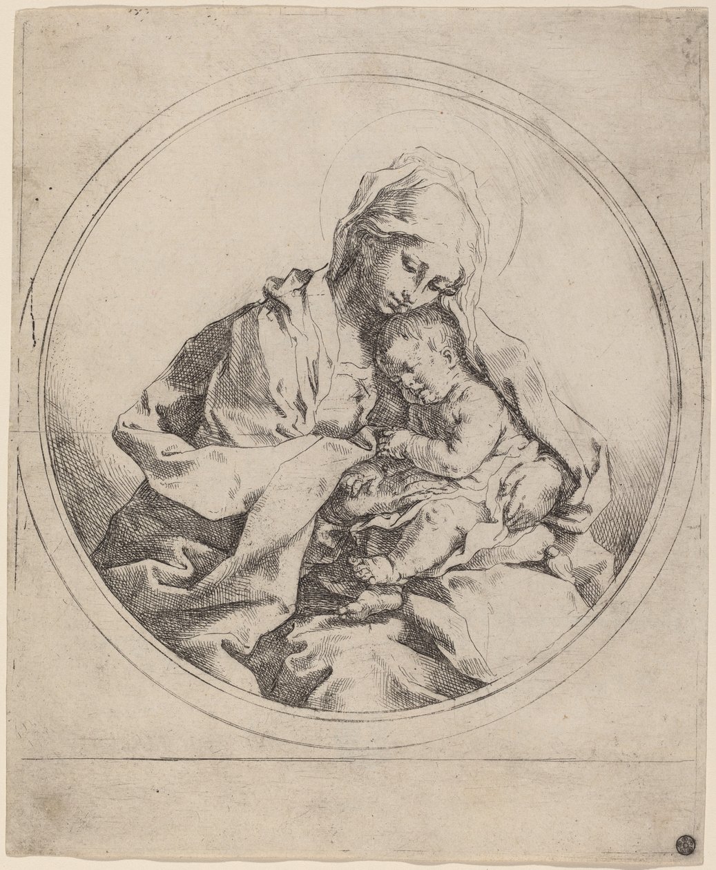 Jungfru och barn av Guido Reni
