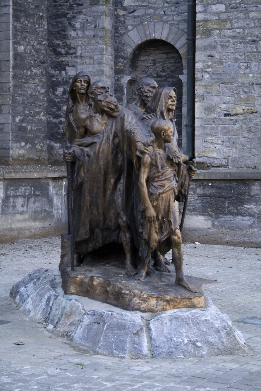 The Blind, 1908 (brons) av Guillaume Charlier