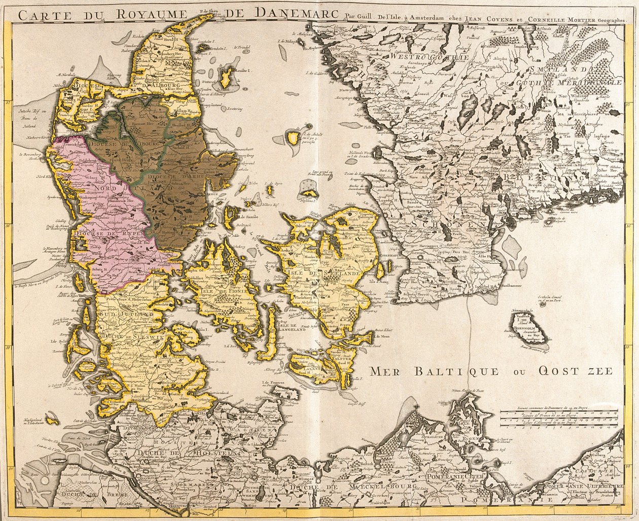Danmark av Guillaume Delisle