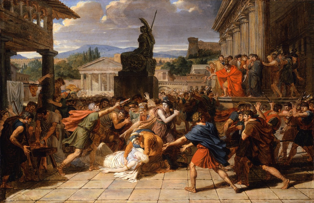 Virginias död, ca 1800 av Guillaume Guillon Lethière