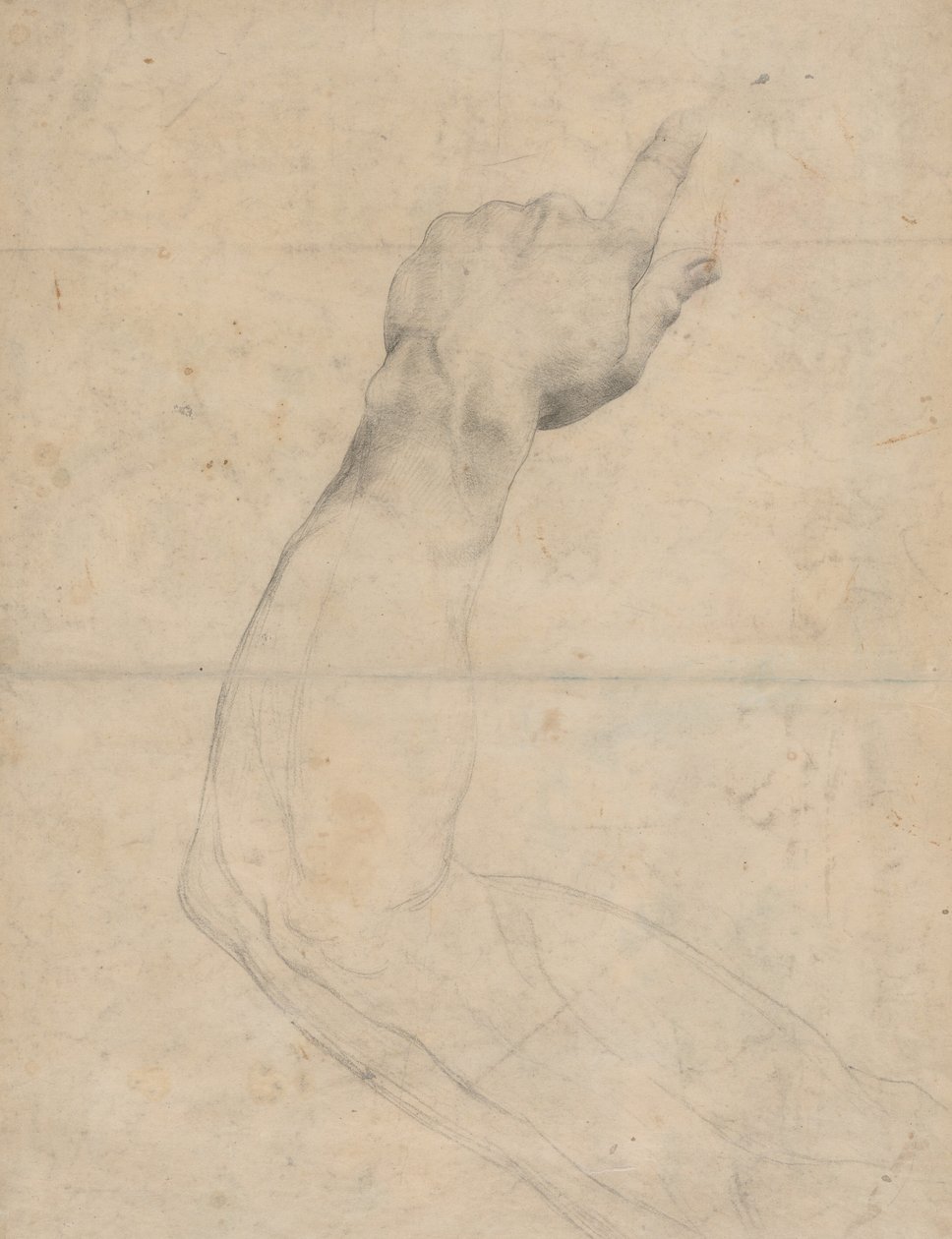 Studie av en arm [verso] av Guillaume Lethiere