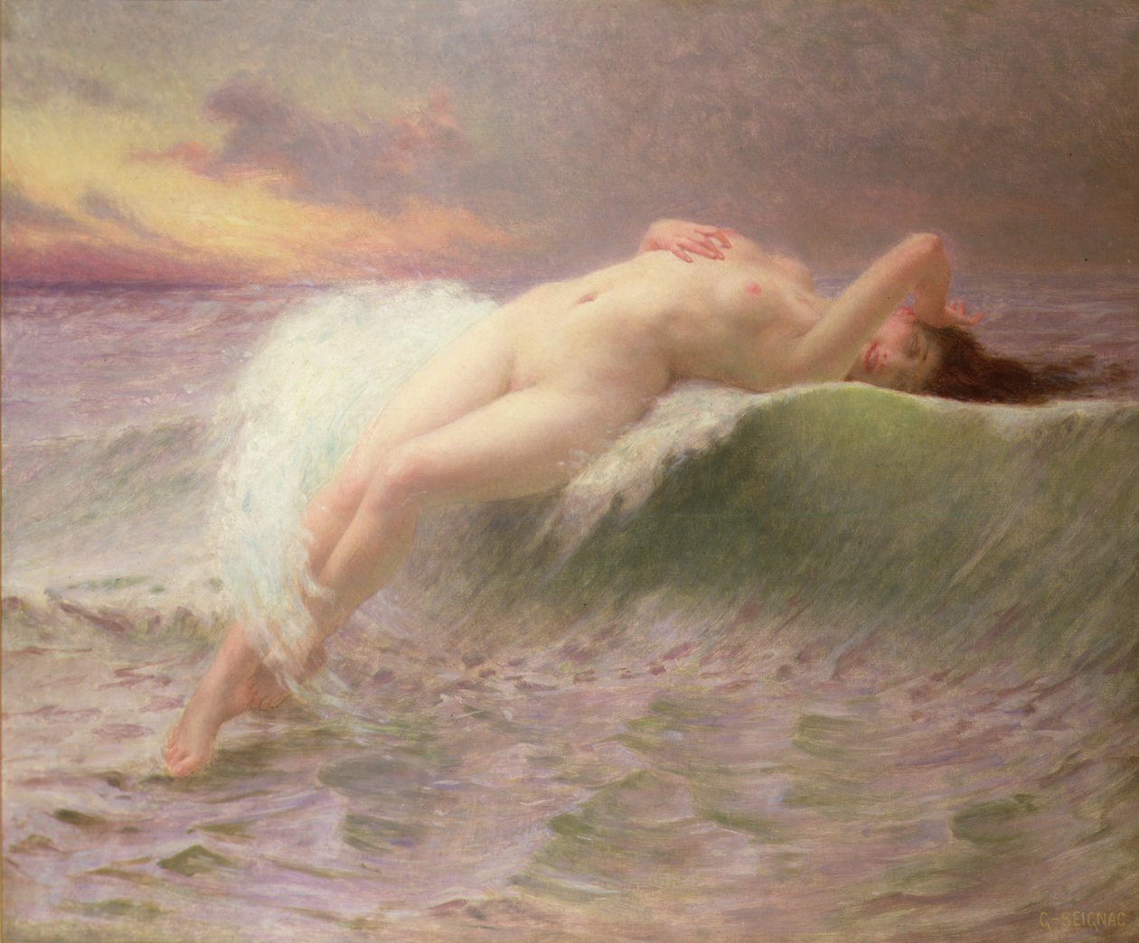 Vattennymfen av Guillaume Seignac