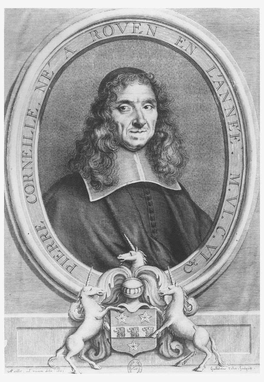 Pierre Corneille, 1663 av Guillelmus Vallet