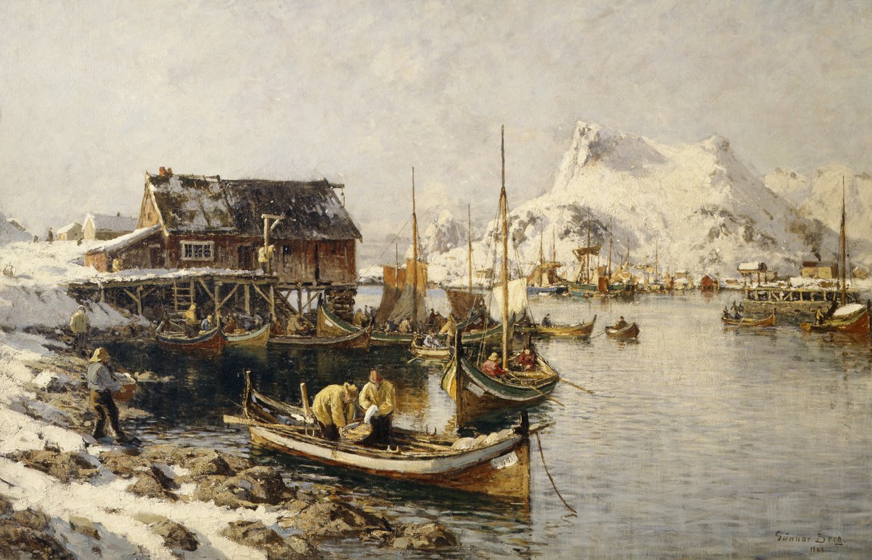 Tjeldbergtind, Lofoten av Gunnar Berg