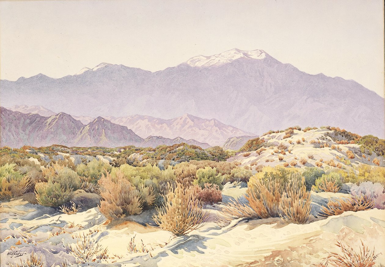 San Jacinto (w/c på papper) av Gunnar Widforss