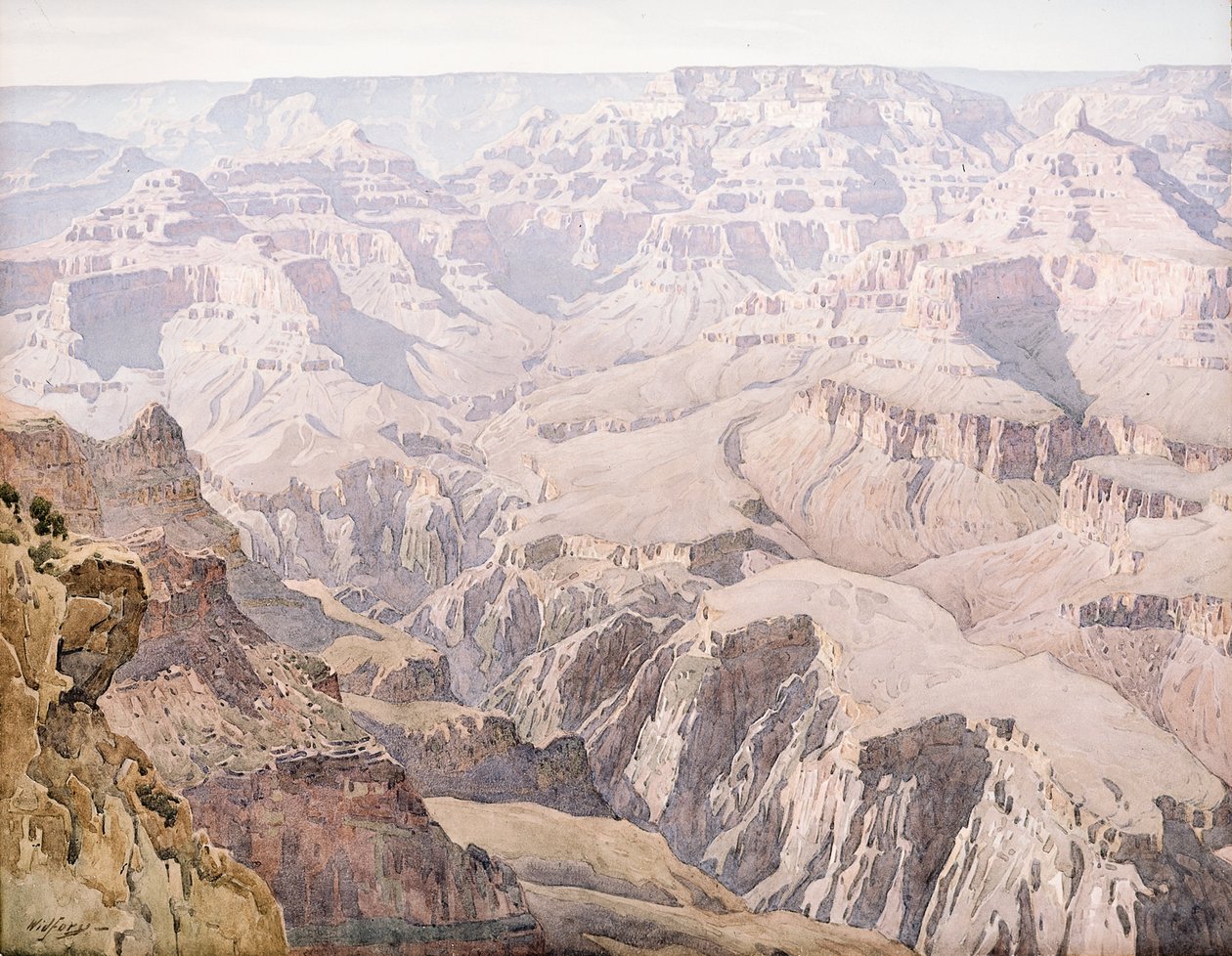 Yavapai Point (w/c ombord) av Gunnar Widforss