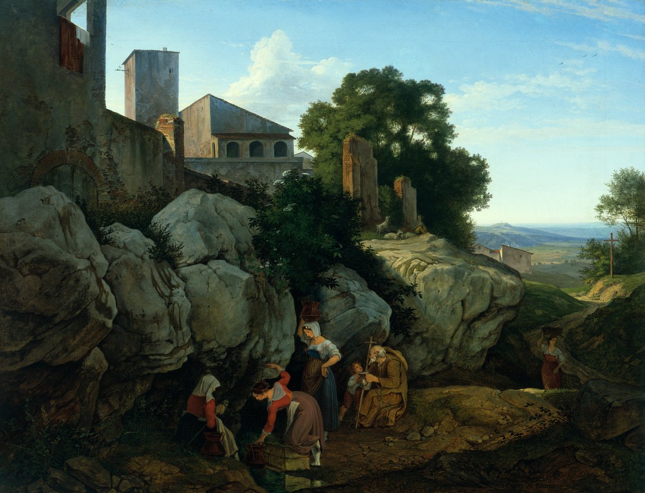 Ariccia (Morning) av Gustav Karl Ludwig Richter