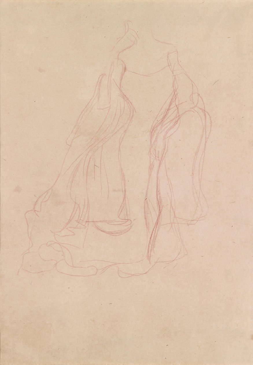  Kostümstudie vorne von ND150 av Gustav Klimt