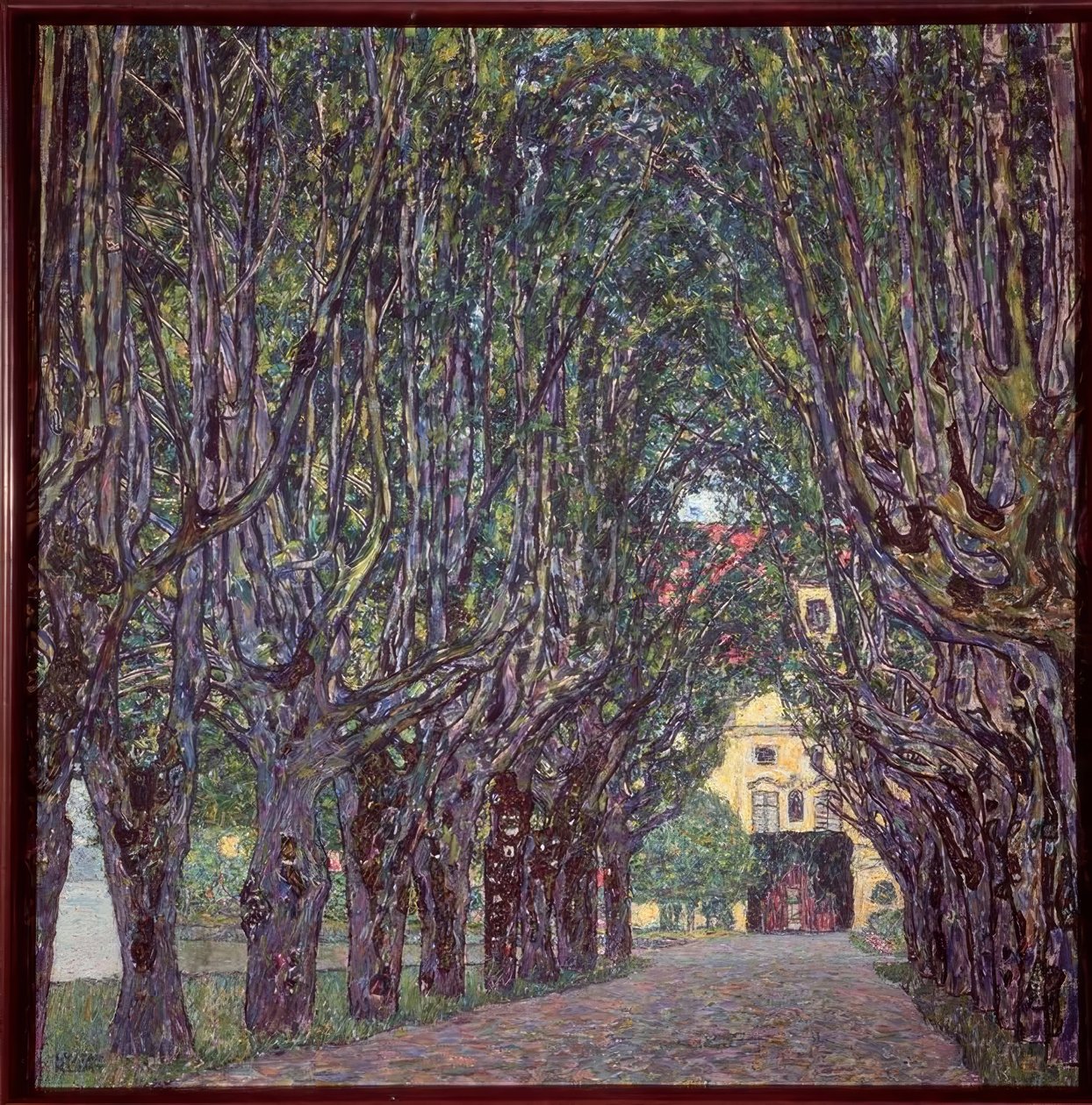 Avenue i Herrenhaus Kammer, Oberösterreich av Gustav Klimt