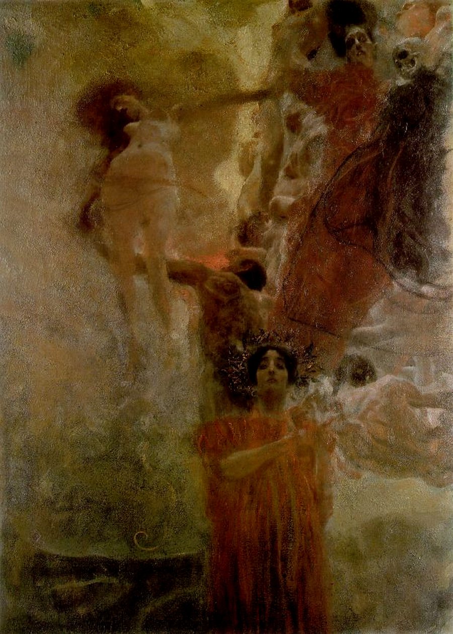 Allegorin om medicin (utkast), 1897-98 av Gustav Klimt