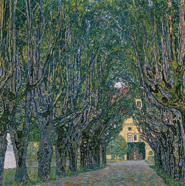 Avenue in the Park of Schloss Kammer av Gustav Klimt