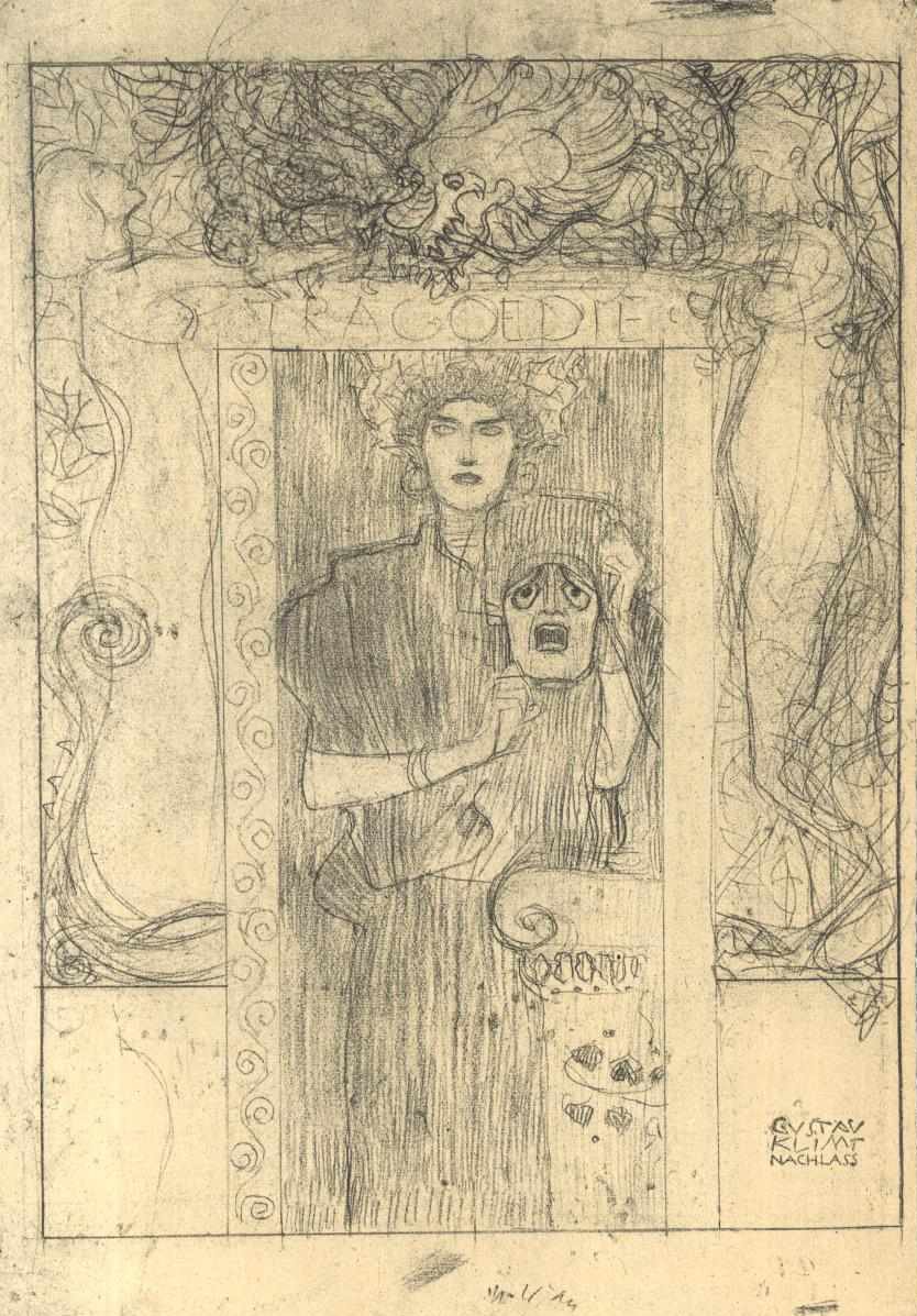 Entwurf zu der Tragödie av Gustav Klimt