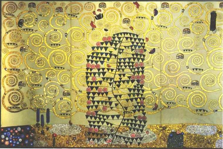 Erfüllung - Fulfillment - Werkvorlage zum Stocletfries av Gustav Klimt