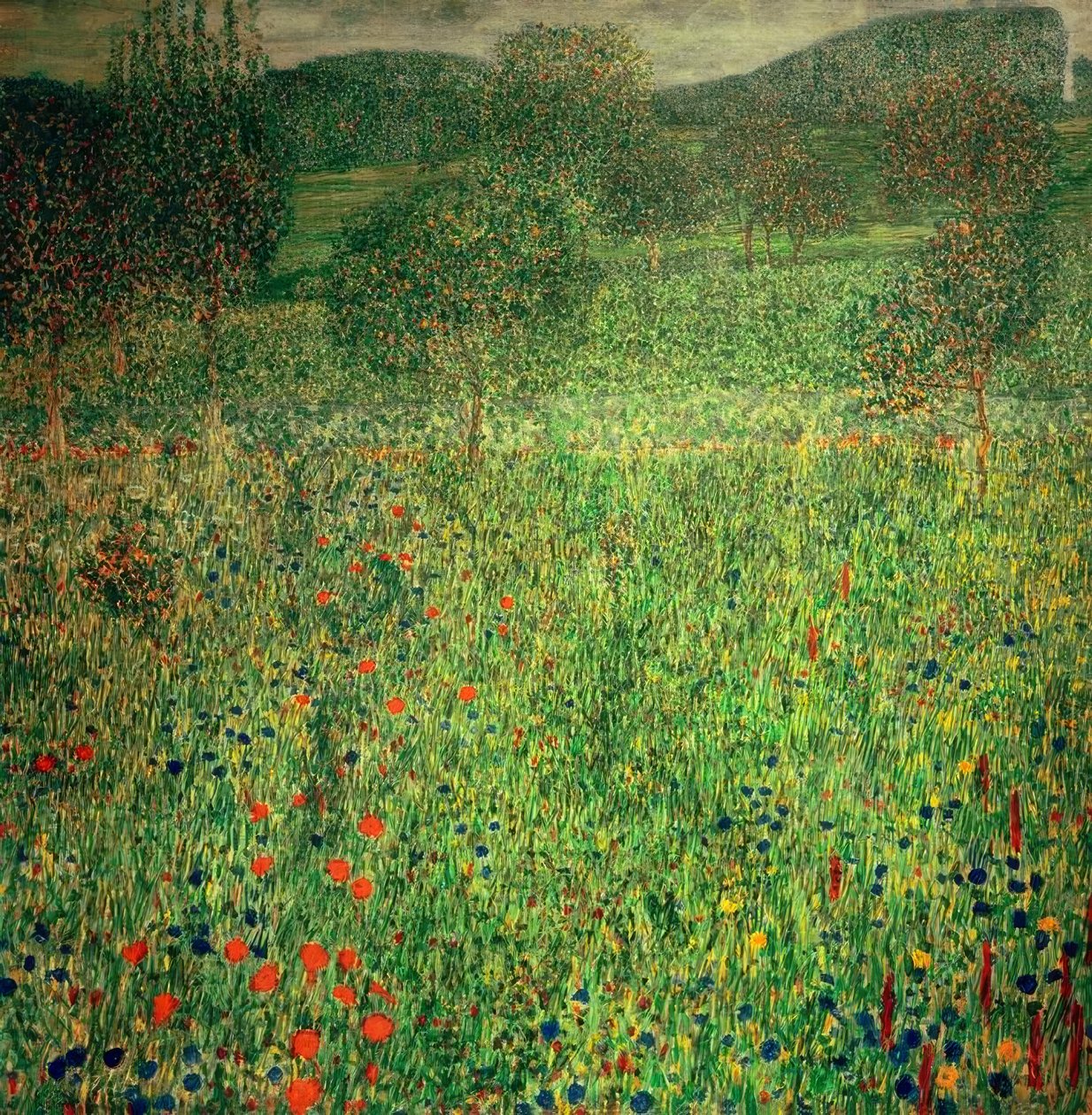 Trädgårdslandskap av Gustav Klimt