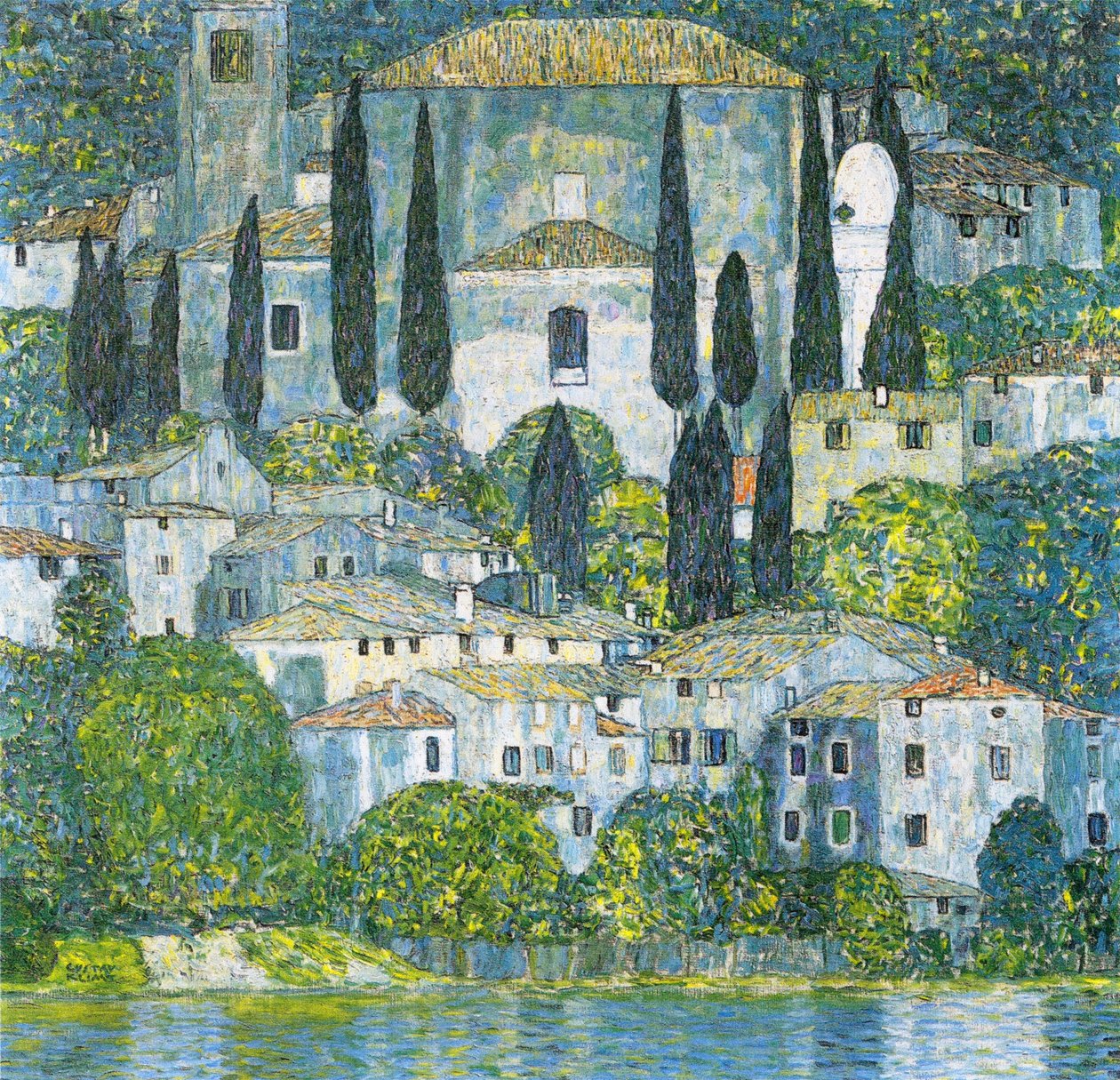 Kirche in Cassone av Gustav Klimt