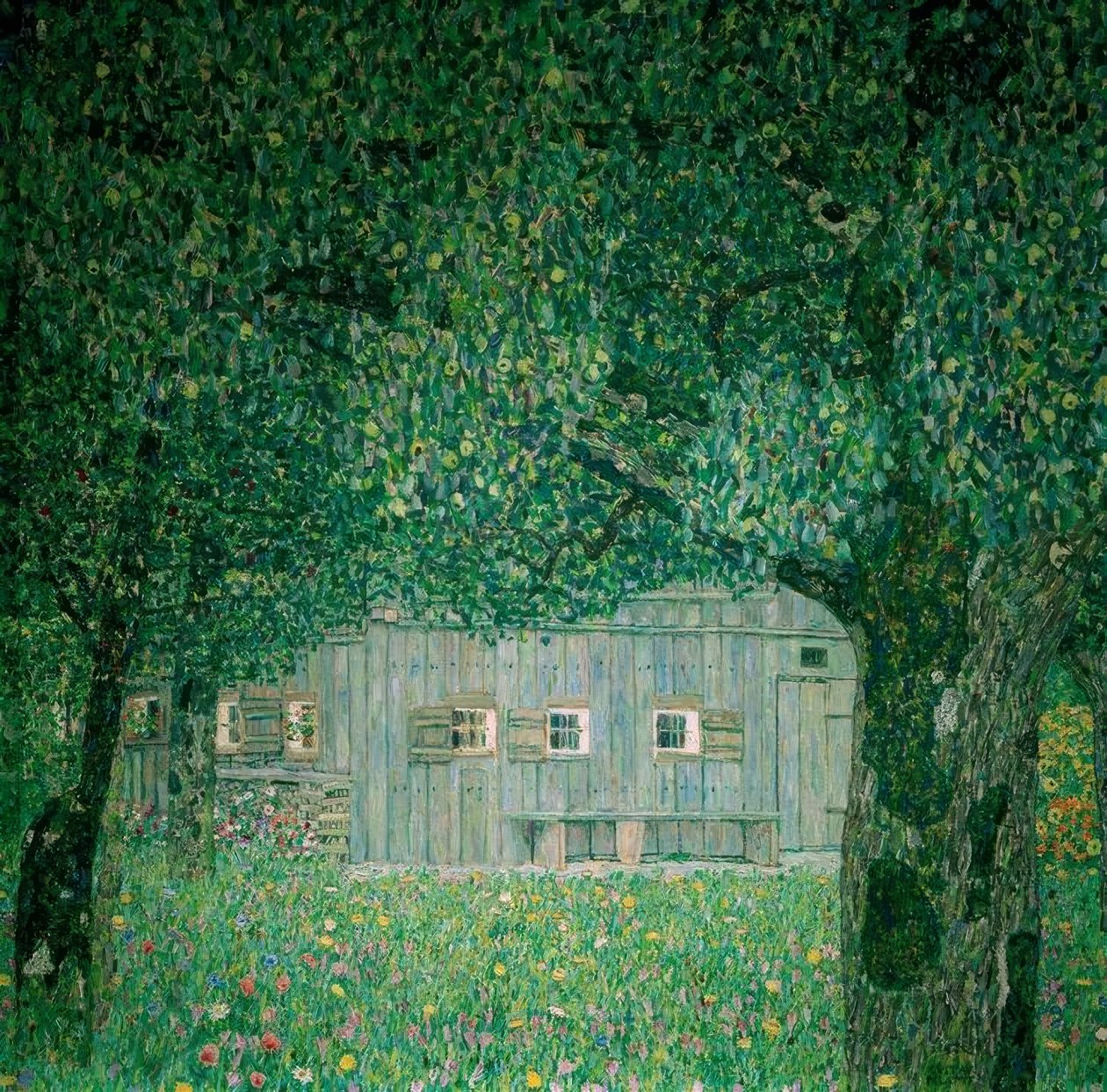 Övre österrikisk bondgård av Gustav Klimt