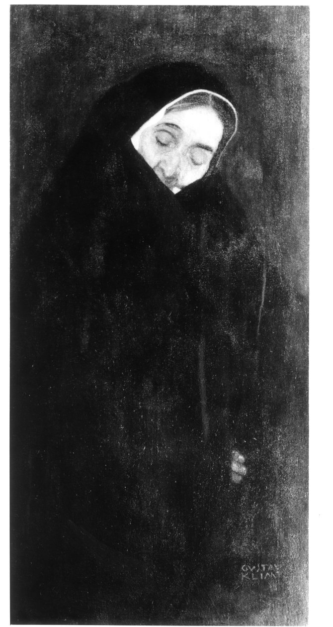 Gammal kvinna, 1909 av Gustav Klimt