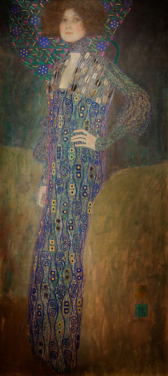 Porträtt Emilie Flöge av Gustav Klimt