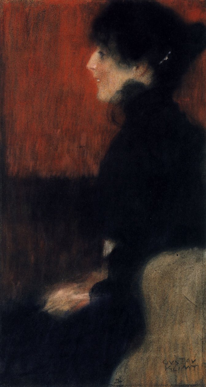 Portrait Of A Lady av Gustav Klimt
